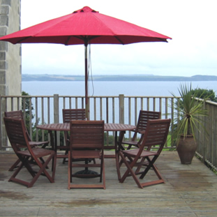 Sea views from holiday cottage